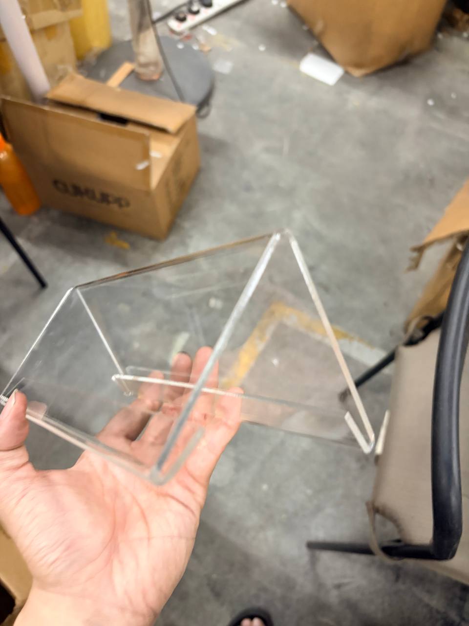 Custom Acrylic 2-Sided Desk Stand Display – Malaysia view 4