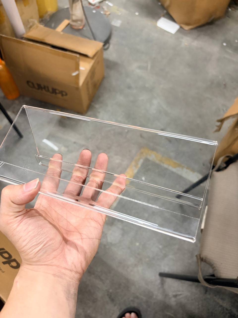 Custom Acrylic 2-Sided Desk Stand Display – Malaysia view 5