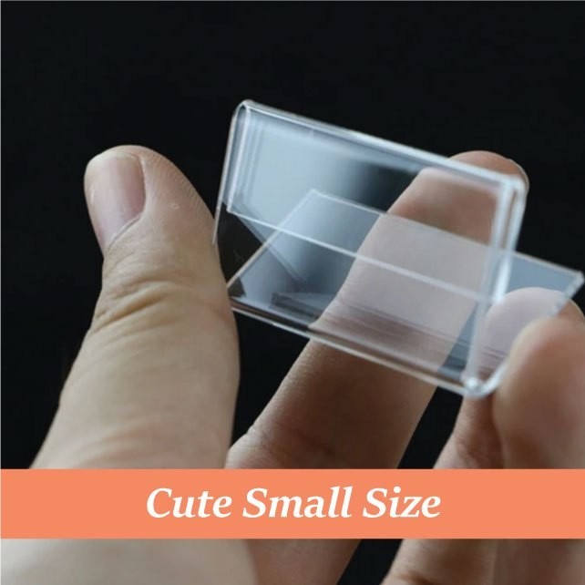 (10 pcs set) Acrylic card stand Description price tag label name card stand product display view 4