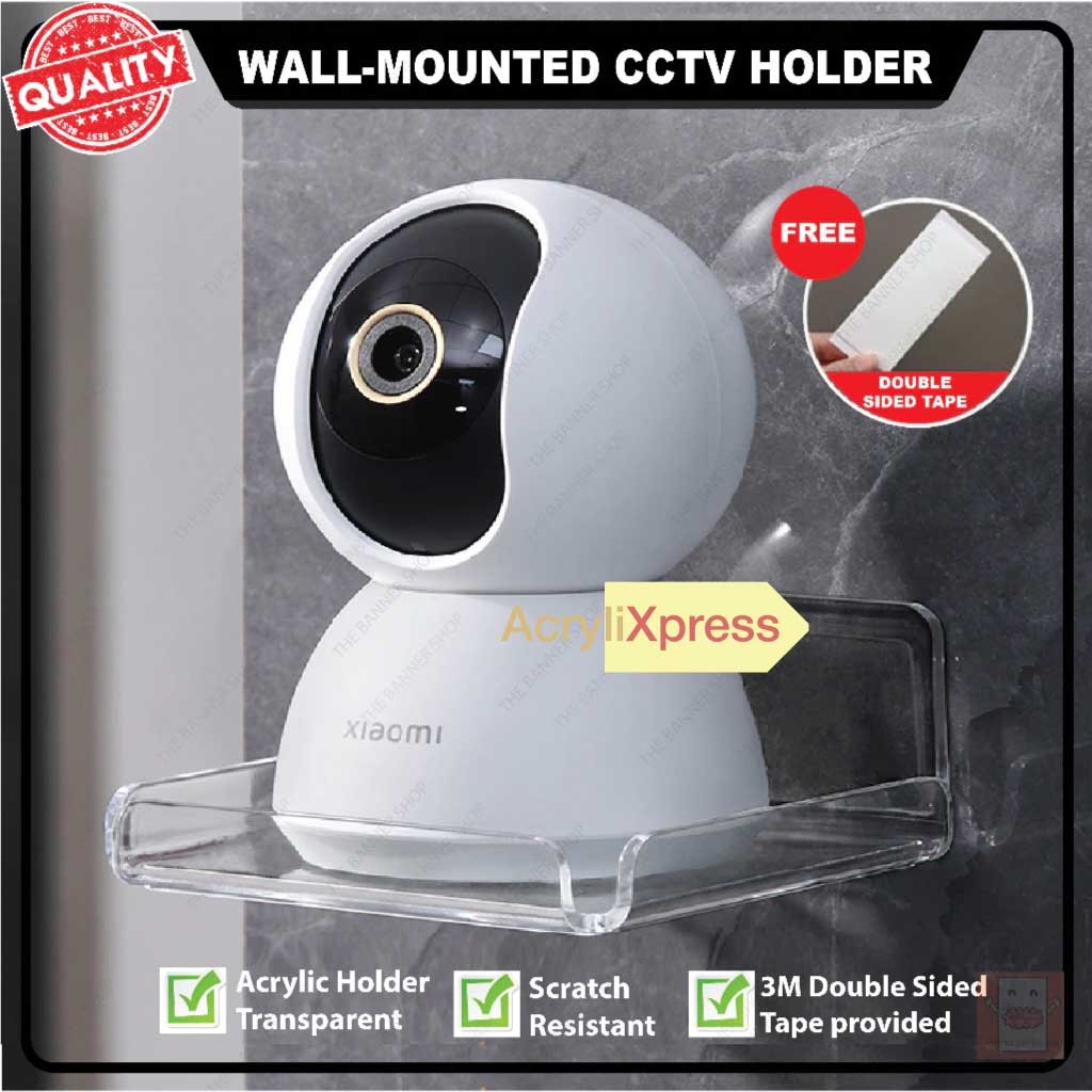 2pc Set CCTV Holder, Camera Rack, Camera Stand, Free-Punch CCTV Monitoring Stand