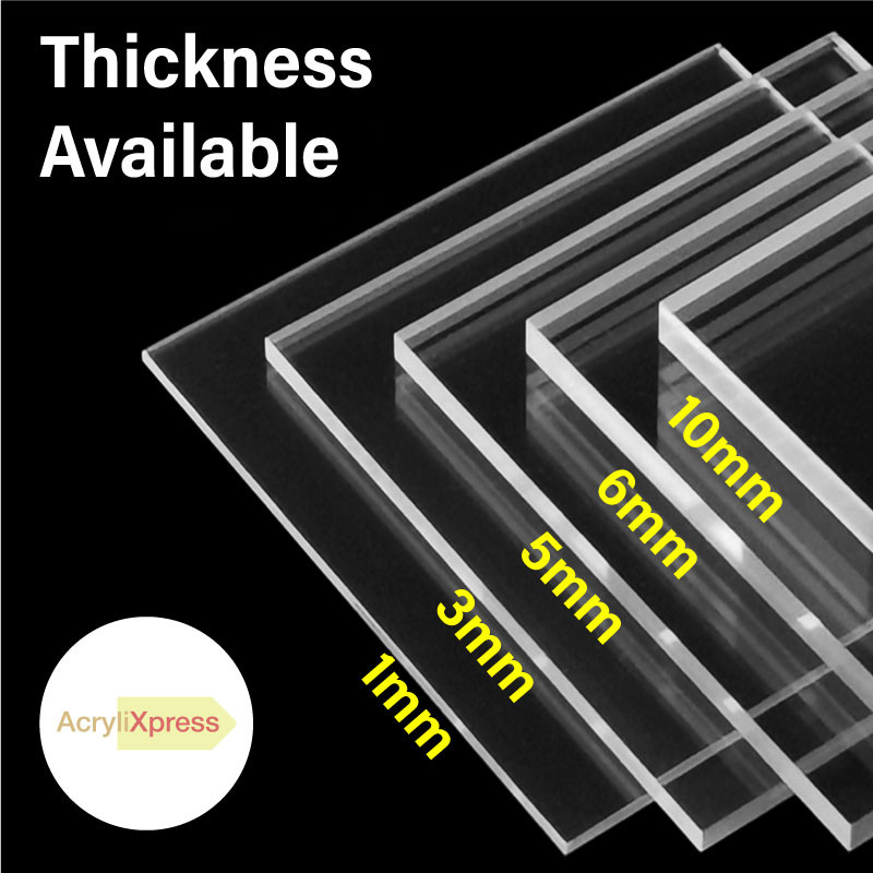 Acrylic Sheet Clear/Perspex A6/A5/A4/A3/A2 Casting Grade A 1mm/3mm/5mm custom cut acrylic sheet