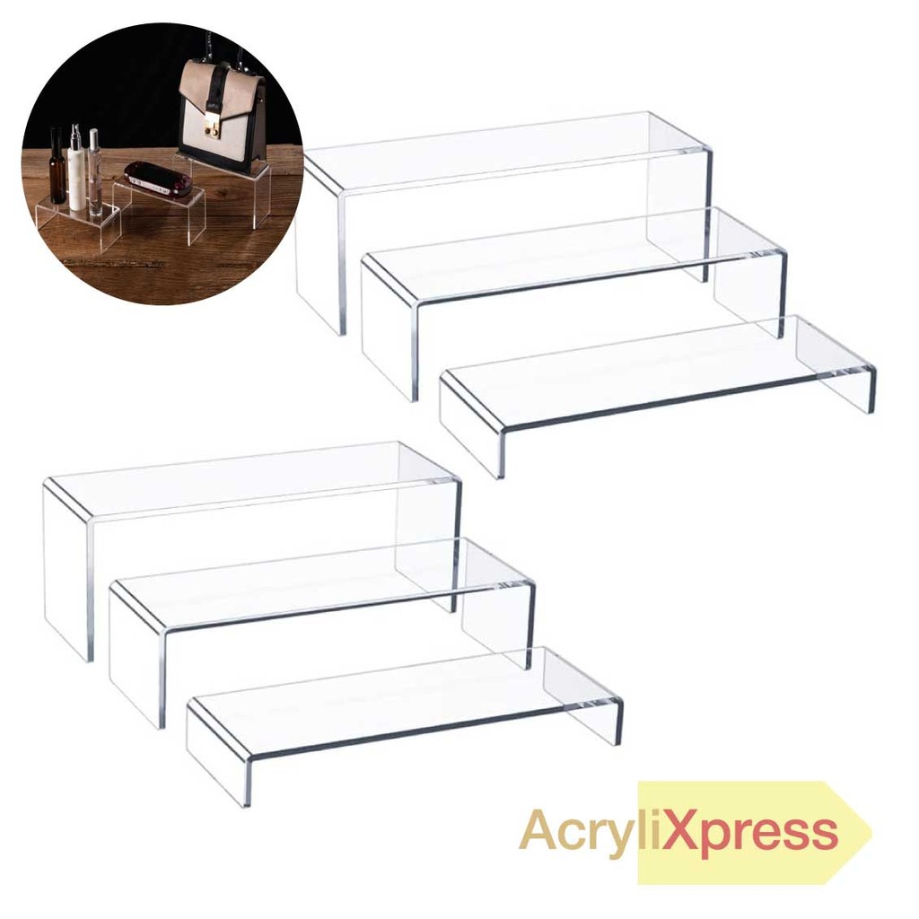AcryliXpress Acrylic U-Shape Display Stand, Shoes Display Stand Rack Showcase Collectibles Display
