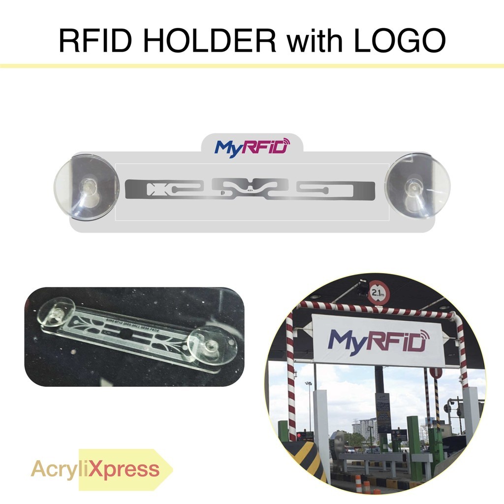 AcryliXpress Car RFID Holder Acrylic Pemegang RFID Kereta