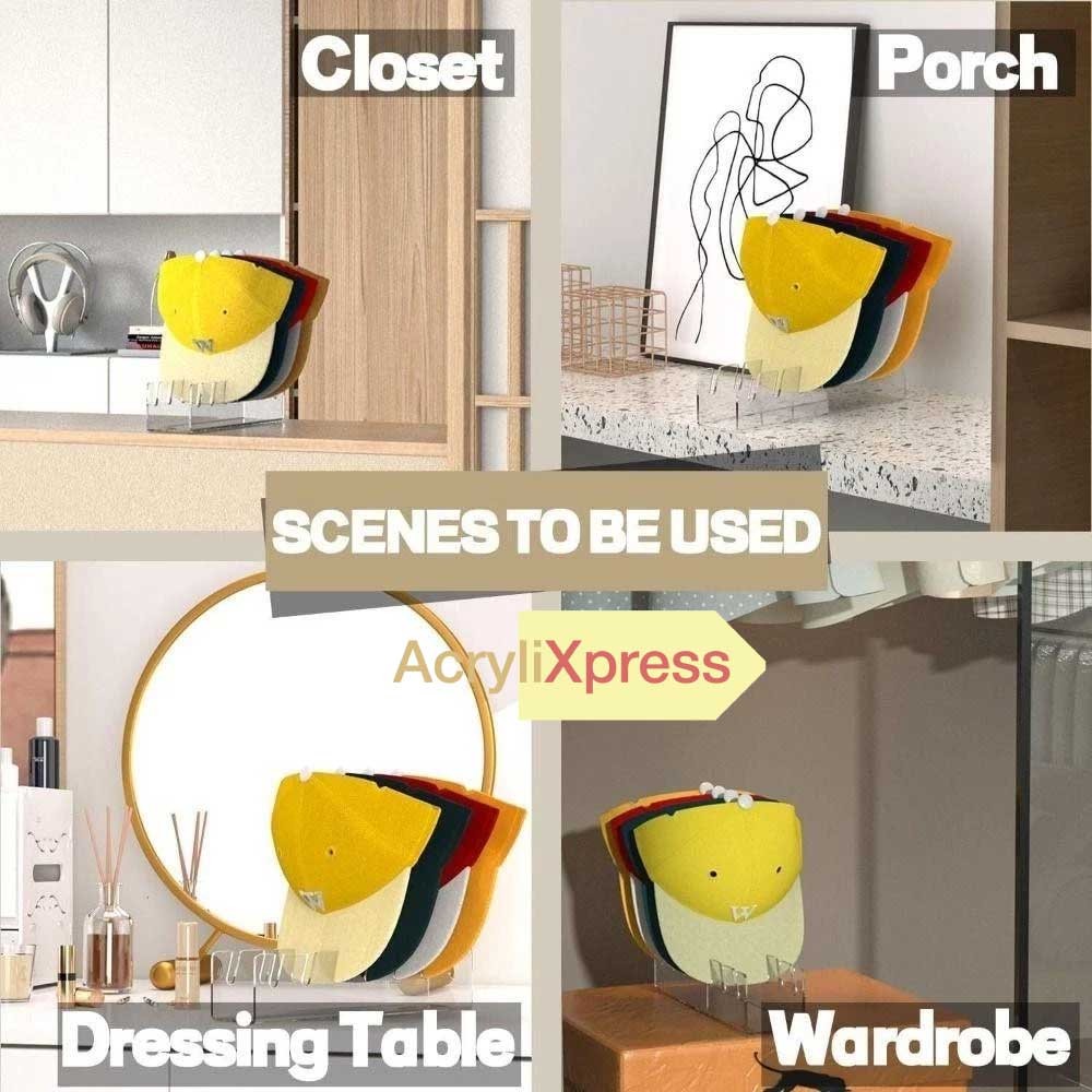 Baseball Cap Display Rack Hat Organizer Holder for Baseball Stores Decoration Acrylic Caps Hat Stand view 2