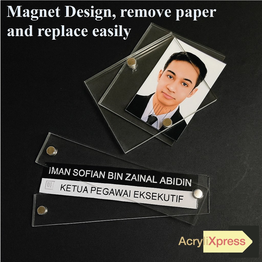 MAGNETIC ORGANISATION CHART 1R PHOTO PICTURE FRAME SLOT / CARTA ORGANISASI 1R SLOT GAMBAR