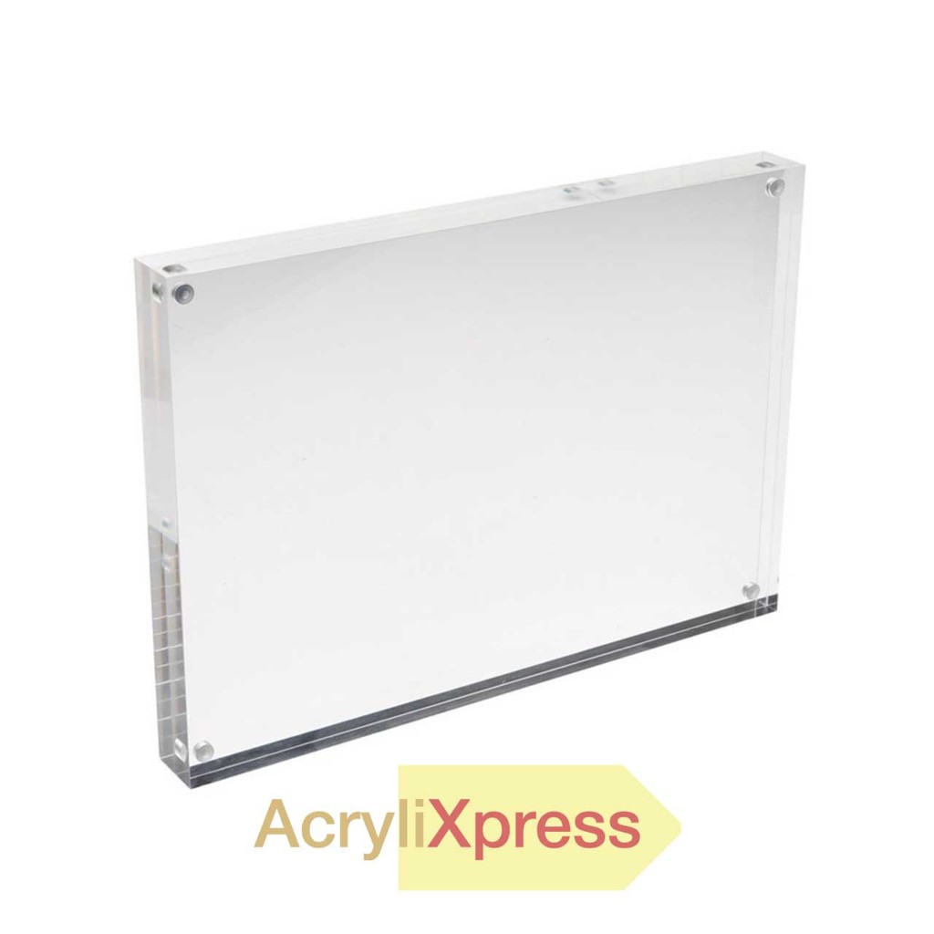 Multi-size Clear Acrylic Photo Frame Magnetic Picture Picture Holder Display Frame Table Sign Price Tag Label Paper view 2