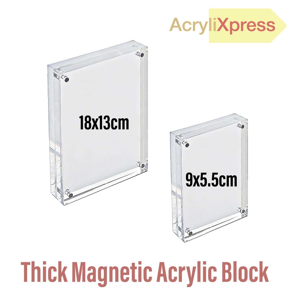 Multi-size Clear Acrylic Photo Frame Magnetic Picture Picture Holder Display Frame Table Sign Price Tag Label Paper