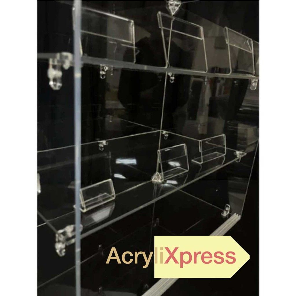 UMAKE Acrylic card stand, Description stand, price tag, price label, name card stand for product display original view 6